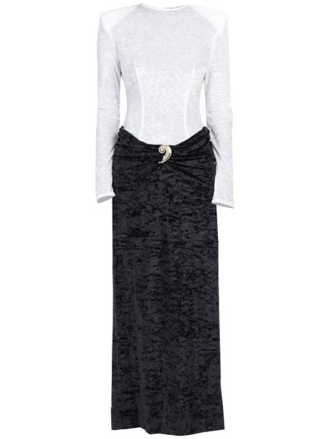 Rowen Rose bi-colour maxi dress - Black - zdjęcie produktu nr 1