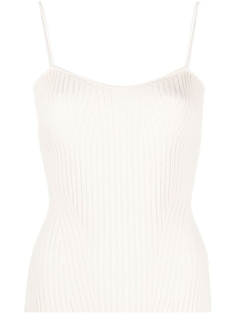 KHAITE The Ziggy knitted top - White - zdjęcie produktu nr 1