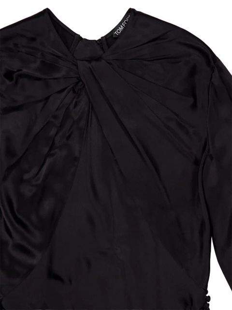 TOM FORD knot-detail maxi dress - Black