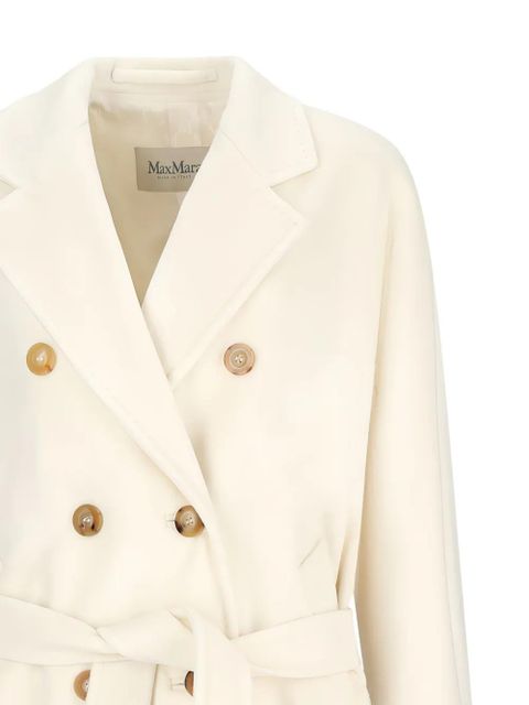 Max Mara MADAME belted double-breasted coat - White