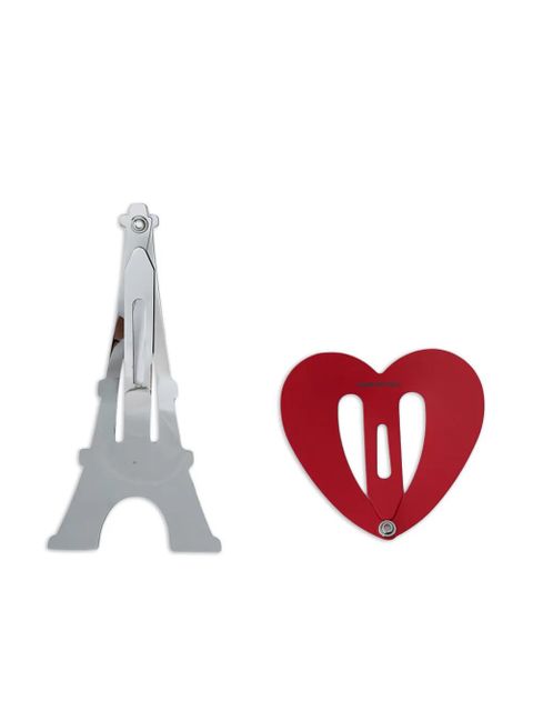 Balenciaga iconic shapes hair clip - Silver