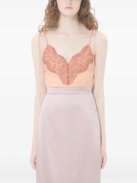 Valentino Garavani crepe de chine top - Pink