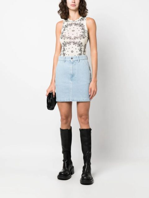 Nanushka denim mini skirt - Blue - zdjęcie produktu nr 2