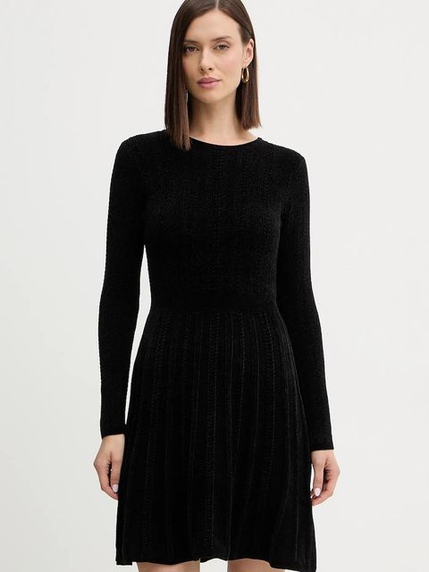 Guess sukienka MORGAN kolor czarny mini rozkloszowana W5BK79 Z3902 - zdjęcie produktu nr 1