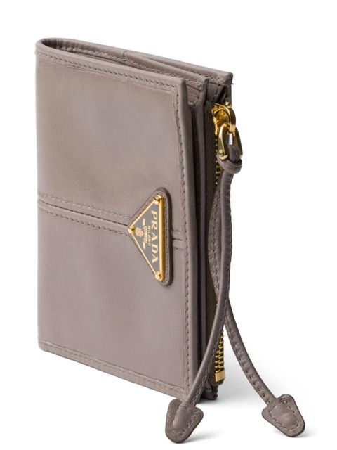 Prada small leather wallet - Grey