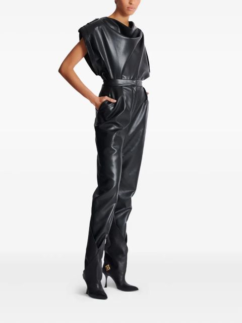 Balmain pleat-detailing trousers - Black - zdjęcie produktu nr 2