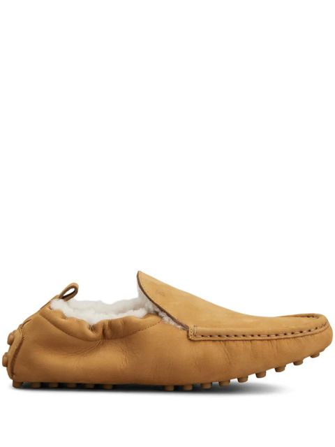 Tod's shearling-lined pebble-detail loafers - C811 - zdjęcie produktu nr 1