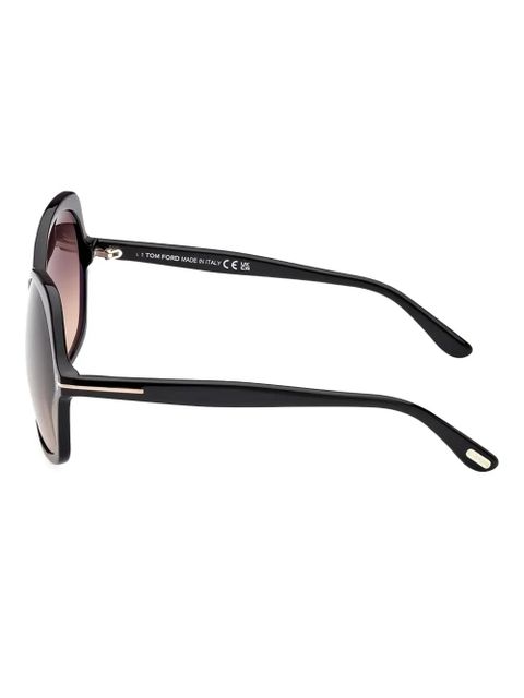 TOM FORD Eyewear Rosemin geometric frame sunglasses - Black - zdjęcie produktu nr 2