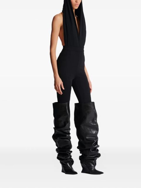 Balmain hooded bodysuit - Black