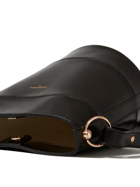 Claudie Pierlot Solveig leather bucket bag - Black