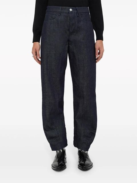 Jil Sander cropped tapered jeans - Black - zdjęcie produktu nr 2