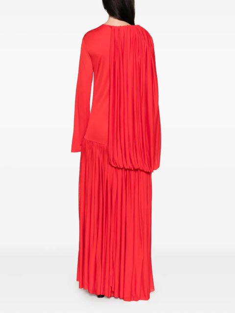 CALVIN KLEIN COLLECTION Sara draped pleated gown - Red - zdjęcie produktu nr 2