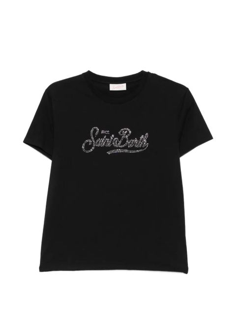 MC2 Saint Barth Emilie rhinestone-embellished T-shirt - Black - zdjęcie produktu nr 1