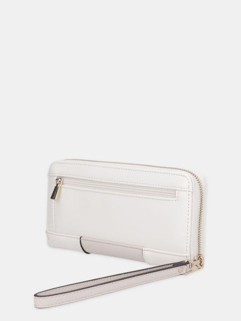 Guess portfel LAUREL damski kolor biały SWZG74 59146