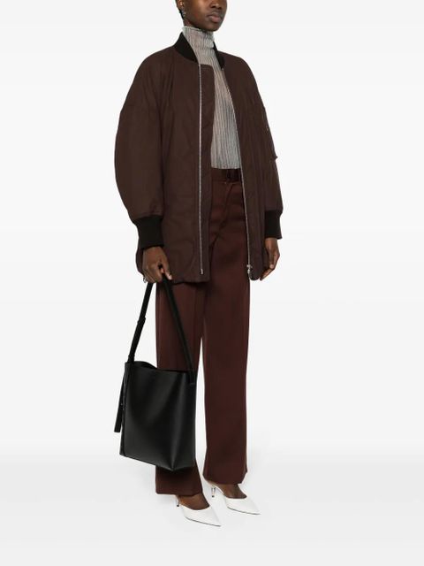 Jil Sander medium leather tote bag - Black - zdjęcie produktu nr 2