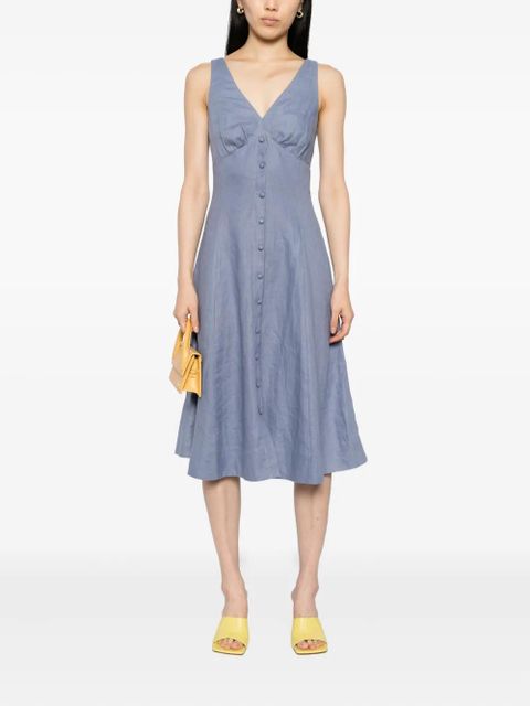 Reformation Sebastien linen dress - Blue