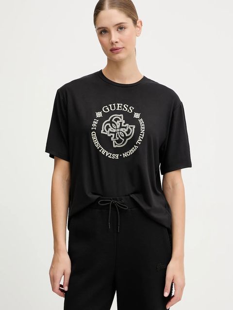 Guess t-shirt CARLA damski kolor czarny V5YI05 KCOA2 - zdjęcie produktu nr 1