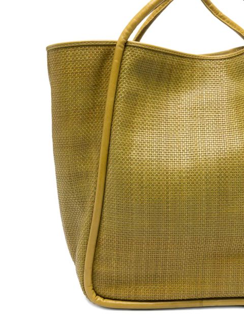 DRAGON DIFFUSION Ana woven tote bag - Green