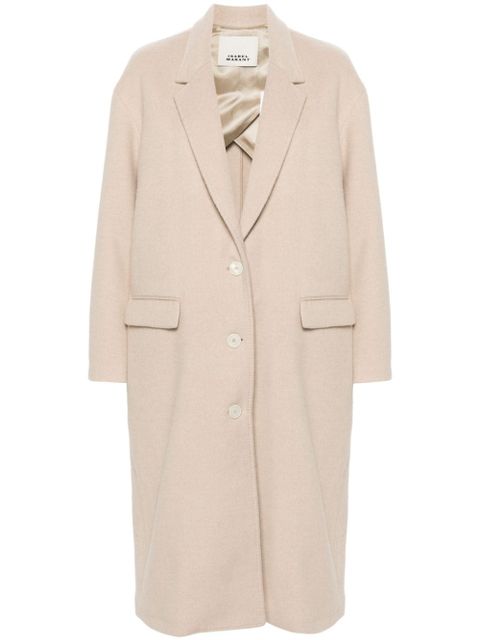 ISABEL MARANT Efezia single-breasted coat - Neutrals - zdjęcie produktu nr 1