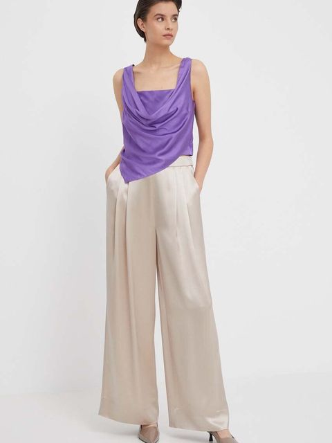 Sisley top damski kolor fioletowy