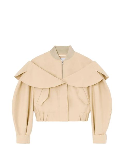 GANNI layered-detail bomber jacket - Neutrals - zdjęcie produktu nr 1