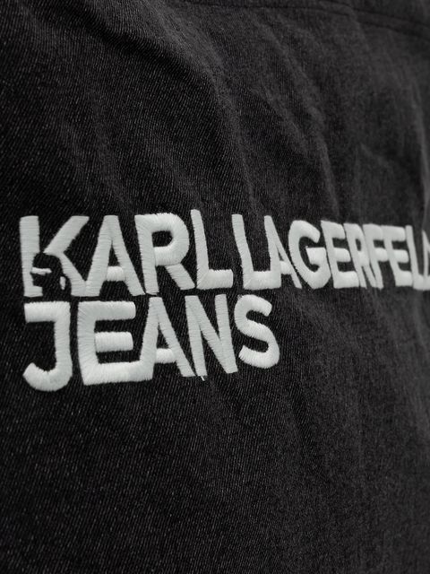 Karl Lagerfeld Jeans torba jeansowa kolor czarny B1W50045