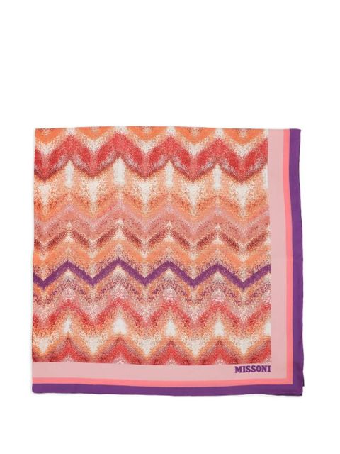 Missoni zigzag-pattern scarf - Pink - zdjęcie produktu nr 1