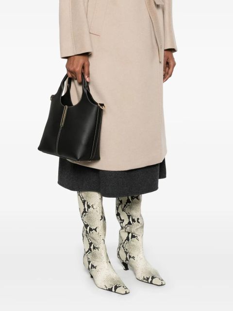 Tod's mini leather tote bag - Black - zdjęcie produktu nr 2