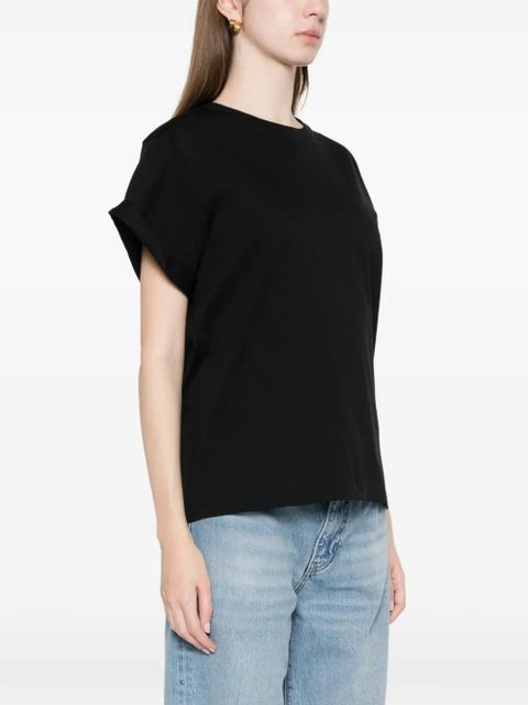 Victoria Beckham cuffed T-shirt - Black