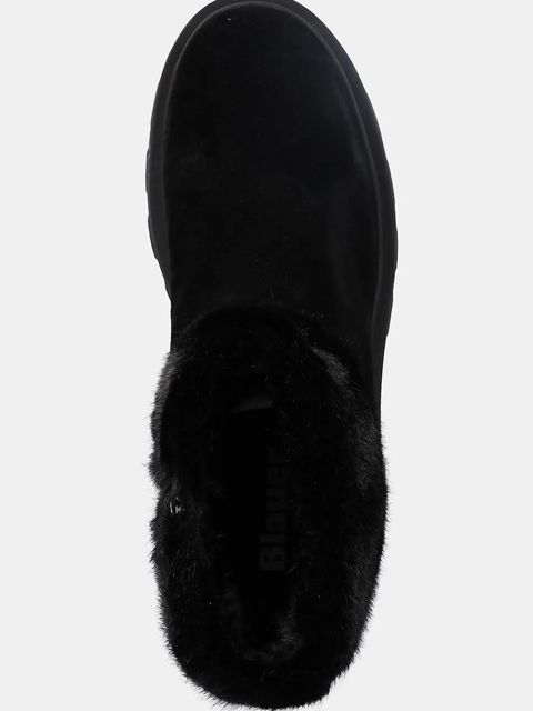 Blauer botki zamszowe KIMMEL damskie kolor czarny na platformie F5KIMMEL10/SUE