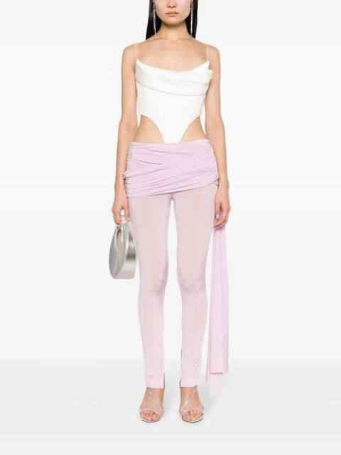 Magda Butrym sash-detail jersey leggings - Pink