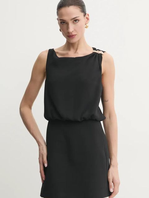 Marella sukienka DOCCIA kolor czarny mini prosta 2513221043200 - zdjęcie produktu nr 1