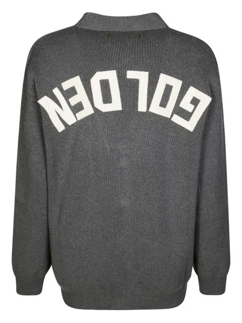 Golden Goose mélange logo-print cardigan - Grey - zdjęcie produktu nr 2