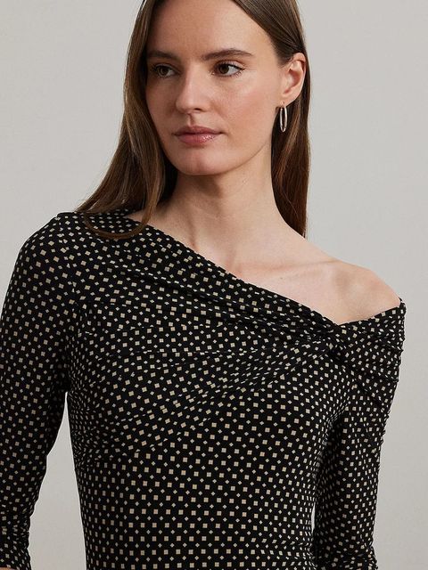 Lauren Ralph Lauren bluzka damski kolor czarny lekki 200971282