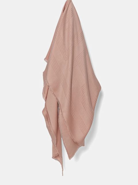 Tommy Hilfiger chusta damska kolor różowy gładka AW0AW17630 - zdjęcie produktu nr 1