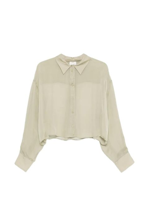 Alysi long-sleeve cropped shirt - Green - zdjęcie produktu nr 1