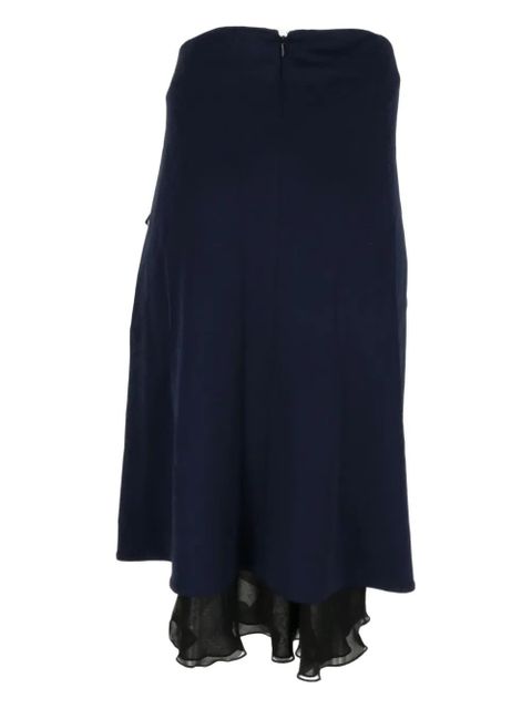 Off-White logo-detail midi skirt - Blue