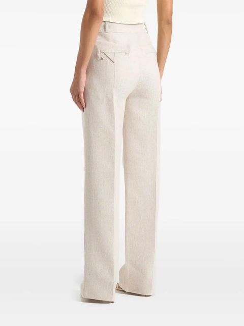 Manière De Voir Julie twin-pleat tailored trousers - Neutrals