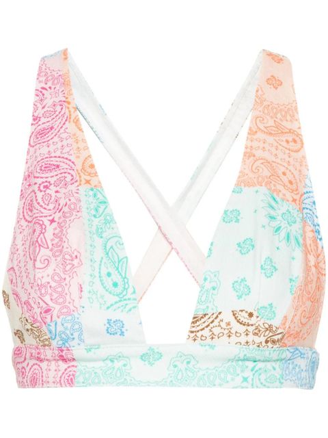 MC2 Saint Barth Eda denim crop top - Orange - zdjęcie produktu nr 1