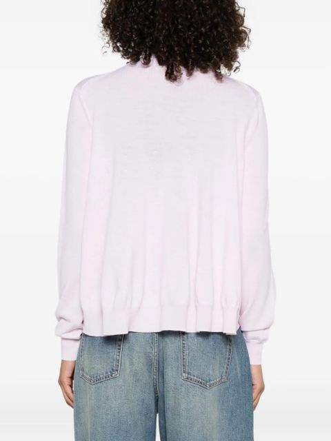 Alexander McQueen long-sleeve crew-neck top - Pink