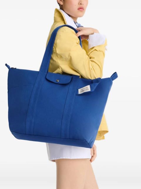 Longchamp XL Le Pliage canvas tote bag - Blue