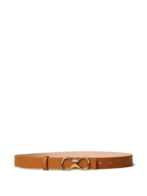 TWINSET logo-buckle reversible leather belt - Brown - zdjęcie produktu nr 1