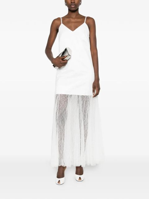 Maje V-neck midi dress - White - zdjęcie produktu nr 2