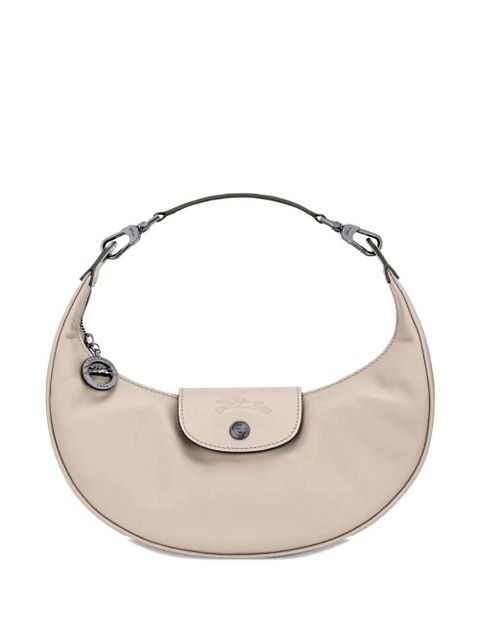 Longchamp Le Pilage curved leather shoulder bag - Pink - zdjęcie produktu nr 2