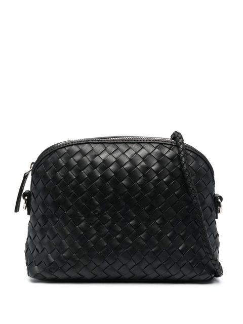DRAGON DIFFUSION woven leather shoulder bag - Black
