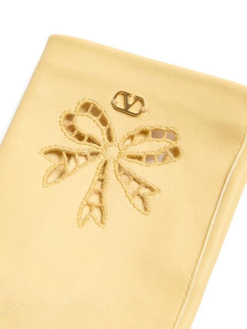 Valentino Garavani Vlogo Signature gloves - Yellow