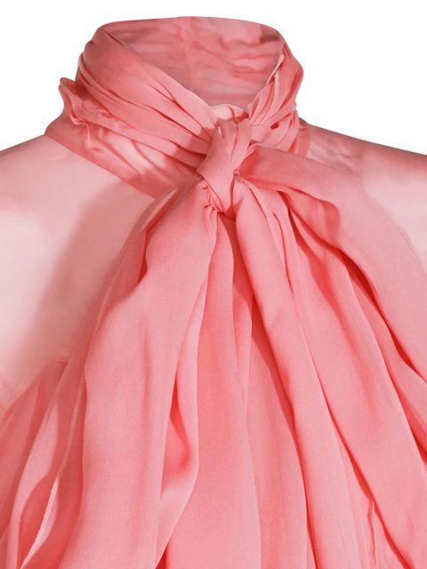 Blumarine ruffled asymmetric blouse - Pink