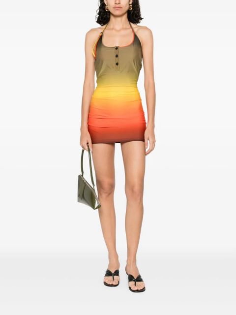 The Attico halterneck mini dress - Green - zdjęcie produktu nr 2