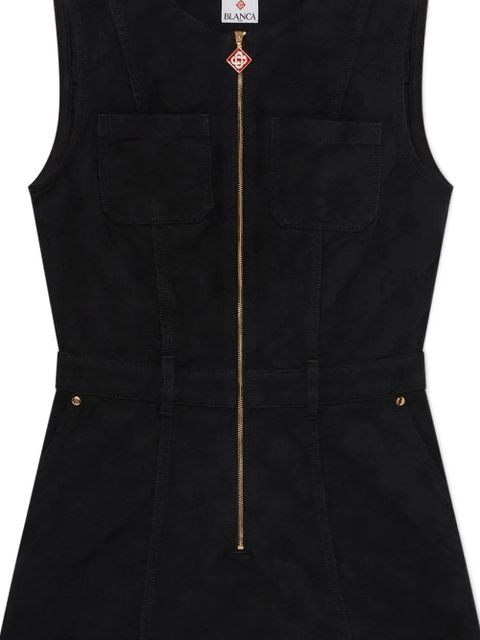 Casablanca zip-pocket mini dress - Black - zdjęcie produktu nr 2
