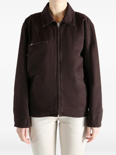 MM6 Maison Margiela zip-up long-sleeve jacket - Brown